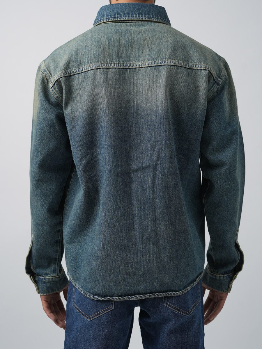 Vintage Wash Classic Denim Jacket - Image 3