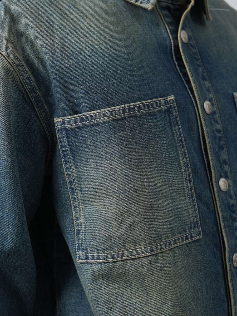 Vintage Wash Classic Denim Jacket - Image 4