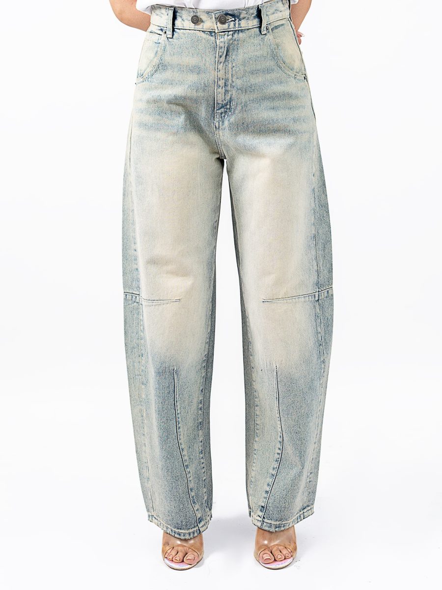 Barrel Leg Banana Jeans SMD 21247
