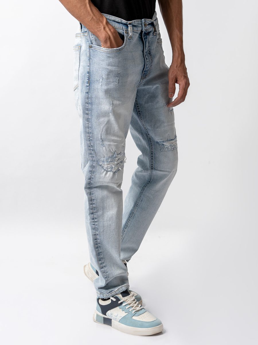 Blue Torn Jeans SMD 20437 - Image 2