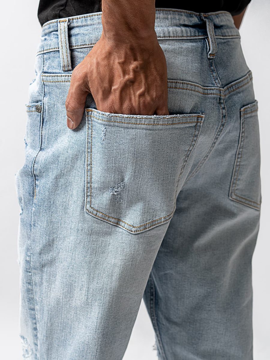 Blue Torn Jeans SMD 20437 - Image 4